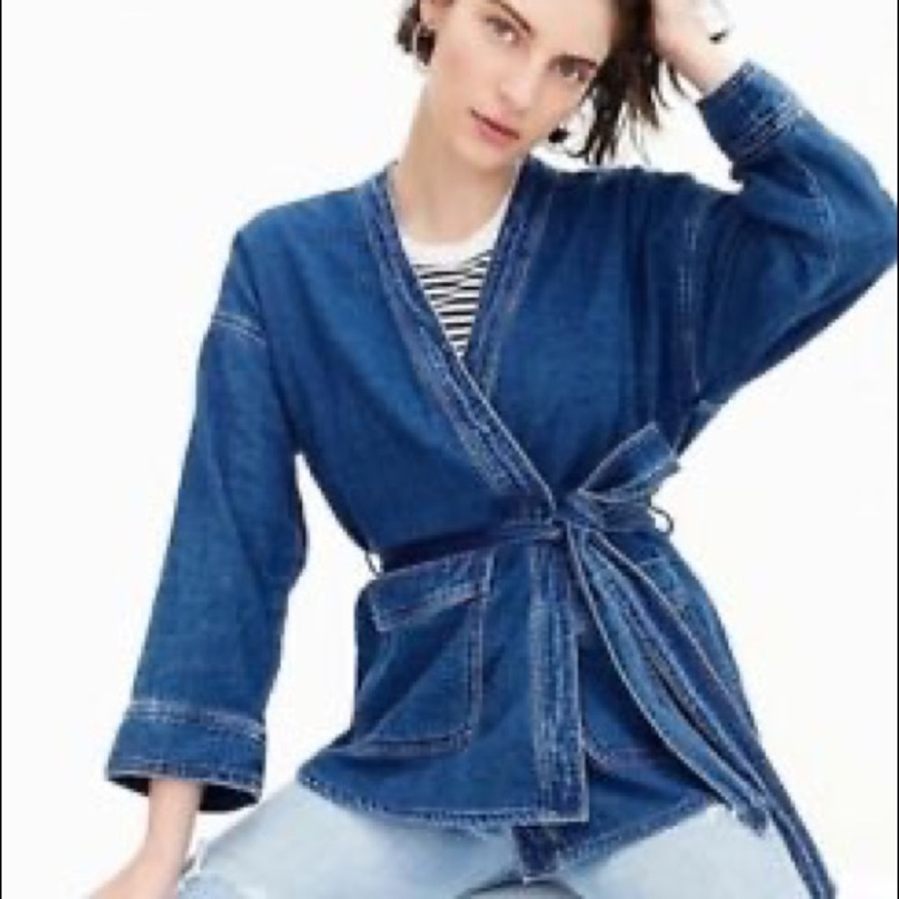 Jcrew indigo jacket